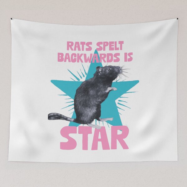 Item preview, rats spelt backwards is star (white &amp; blue) designed and sold by thedeepart.