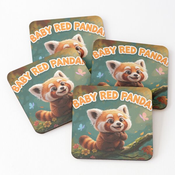 Item preview, Baby Red Panda in an Enchanted Autumn Forest designed and sold by CavanElwood11.