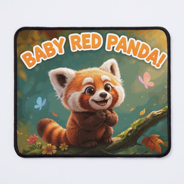 Item preview, Baby Red Panda in an Enchanted Autumn Forest designed and sold by CavanElwood11.