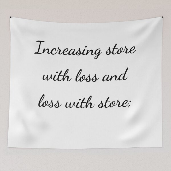 Item preview, “Increasing store with loss and loss with store;” - handwriting black designed and sold by ariksworld.