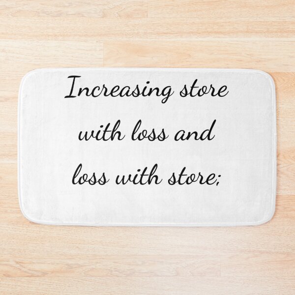 Item preview, “Increasing store with loss and loss with store;” - handwriting black designed and sold by ariksworld.