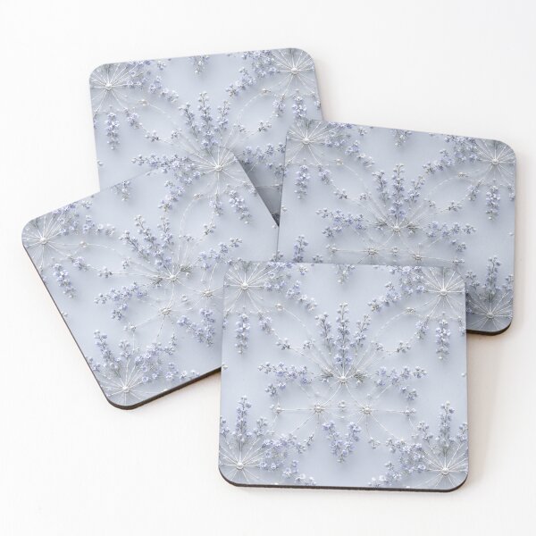 Item preview, Icy Floral Snowflake Mesh Pattern designed and sold by IntelliMindDesigns.