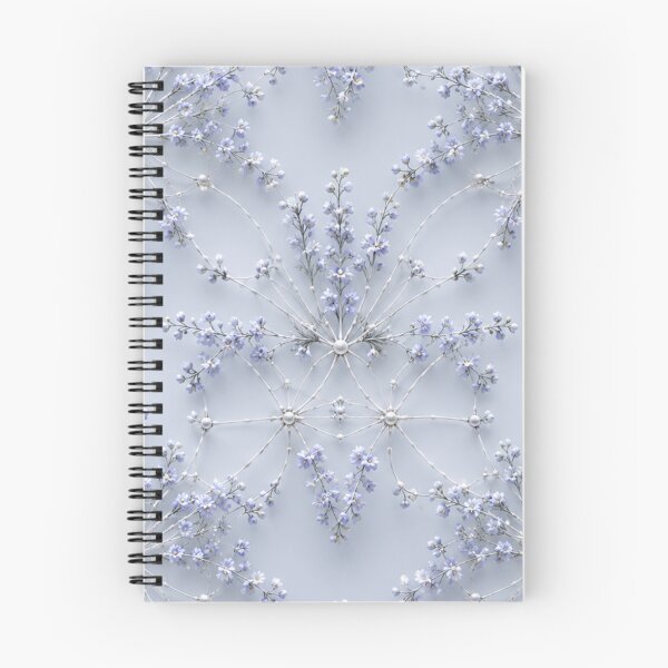Item preview, Icy Floral Snowflake Mesh Pattern designed and sold by IntelliMindDesigns.