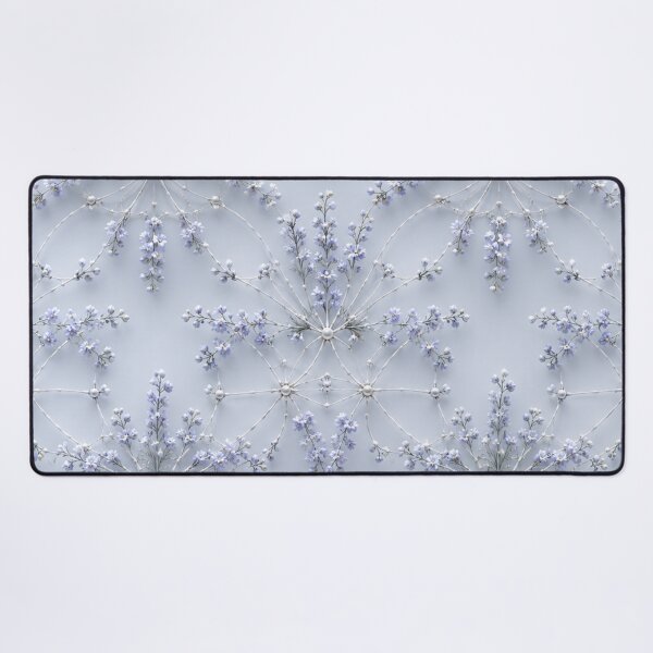 Item preview, Icy Floral Snowflake Mesh Pattern designed and sold by IntelliMindDesigns.