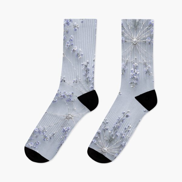 Item preview, Icy Floral Snowflake Mesh Pattern designed and sold by IntelliMindDesigns.