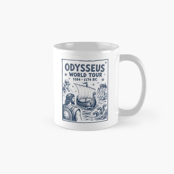 Item preview, Odysseus World Tour, Greek Mythology Gift, The Odyssey Homer designed and sold by AmetheaVex.