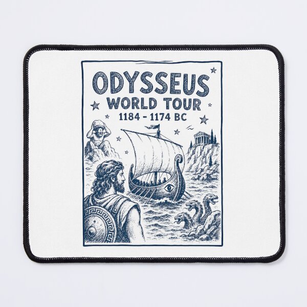 Item preview, Odysseus World Tour, Greek Mythology Gift, The Odyssey Homer designed and sold by AmetheaVex.