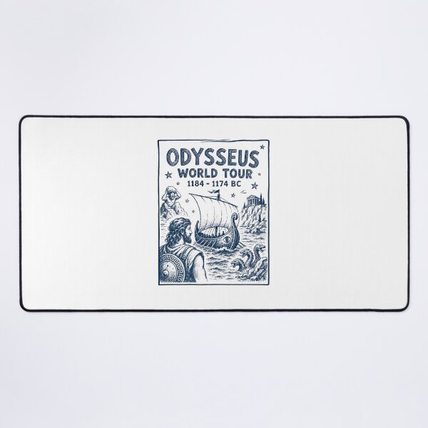 Item preview, Odysseus World Tour, Greek Mythology Gift, The Odyssey Homer designed and sold by AmetheaVex.