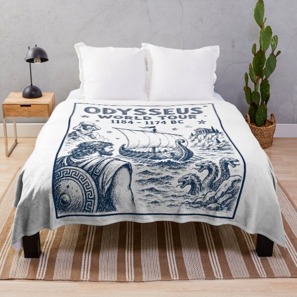 Item preview, Odysseus World Tour, Greek Mythology Gift, The Odyssey Homer designed and sold by AmetheaVex.