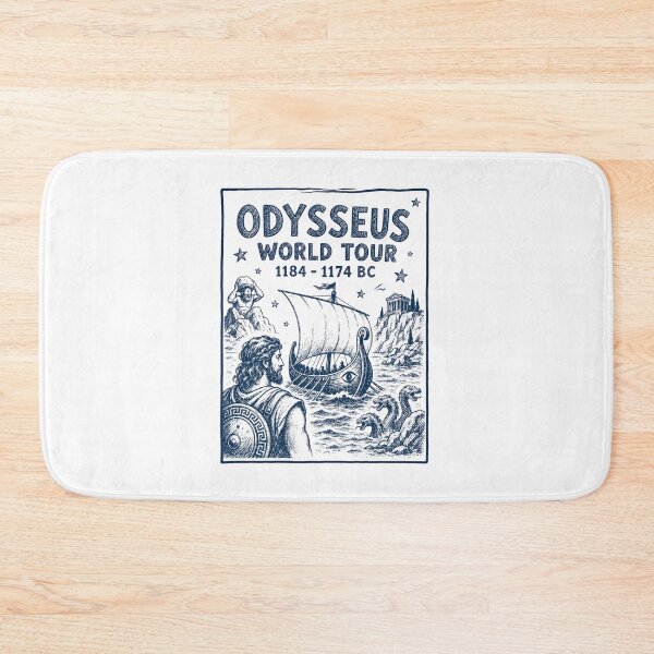 Item preview, Odysseus World Tour, Greek Mythology Gift, The Odyssey Homer designed and sold by AmetheaVex.