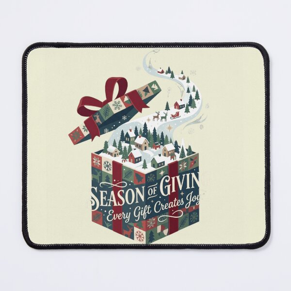 Item preview, Season Of Giving Christmas Artwork | Premium Holiday Vector Design designed and sold by Amr Darwish Graphic designer.