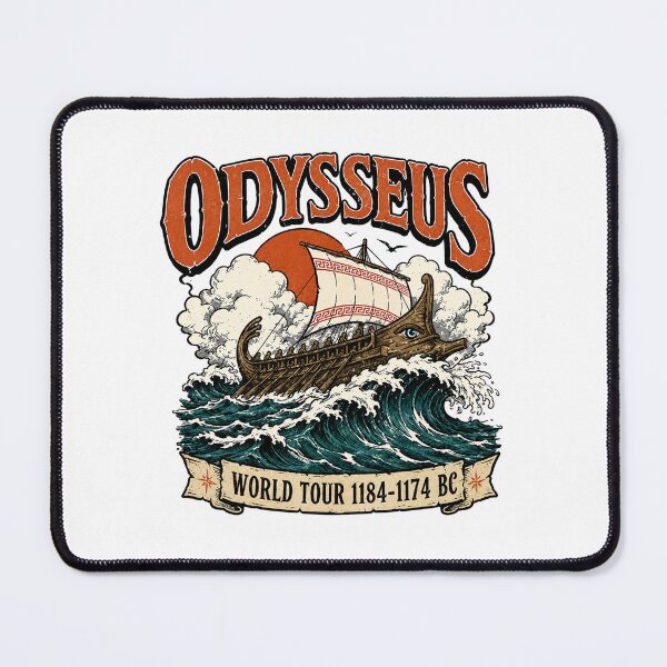 Item preview, Odysseus World Tour, Greek Mythology Ship, The Odyssey Nautical Epic designed and sold by AmetheaVex.