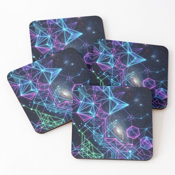 Item preview, Neon Cyber Sacred Geometry Space Network designed and sold by LUKOWEAR.