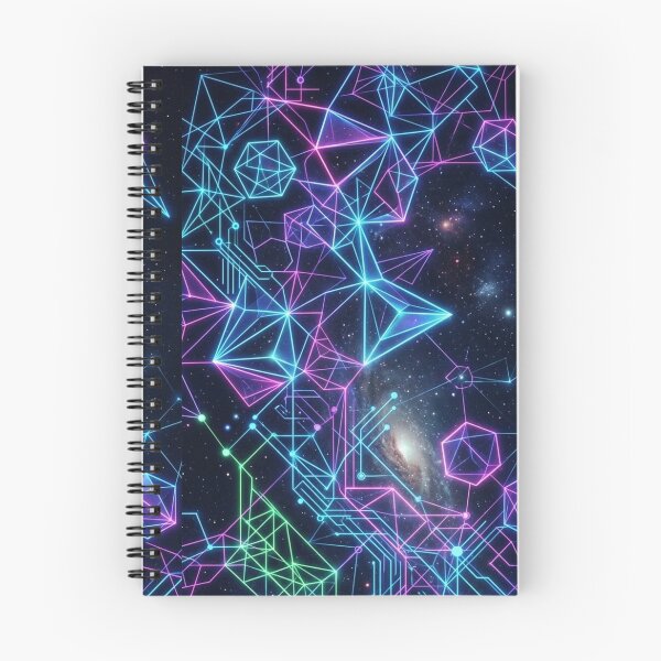 Item preview, Neon Cyber Sacred Geometry Space Network designed and sold by LUKOWEAR.