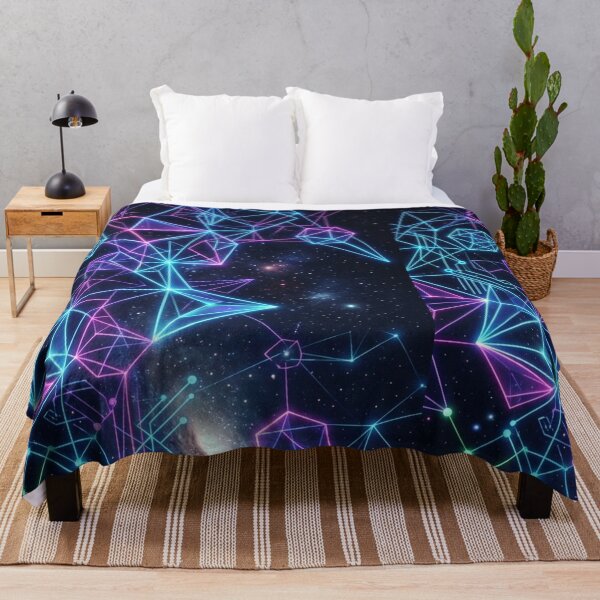 Item preview, Neon Cyber Sacred Geometry Space Network designed and sold by LUKOWEAR.