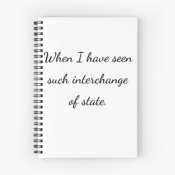 Item preview, “When I have seen such interchange of state,” - handwriting black designed and sold by ariksworld.