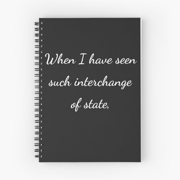 Item preview, “When I have seen such interchange of state,” - handwriting white designed and sold by ariksworld.