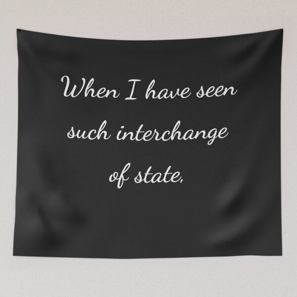 Item preview, “When I have seen such interchange of state,” - handwriting white designed and sold by ariksworld.