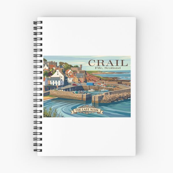 Item preview, Crail Harbour, East Neuk of Fife Scotland | Vintage Coastal Travel Poster designed and sold by S-and-W-4ever.