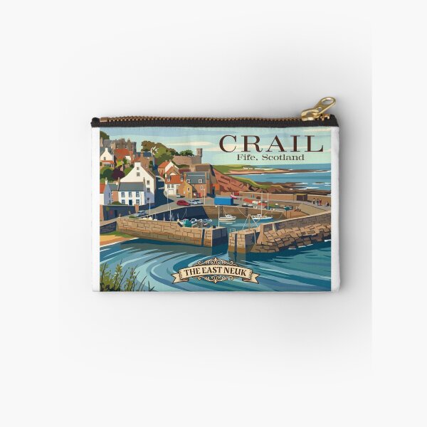 Item preview, Crail Harbour, East Neuk of Fife Scotland | Vintage Coastal Travel Poster designed and sold by S-and-W-4ever.