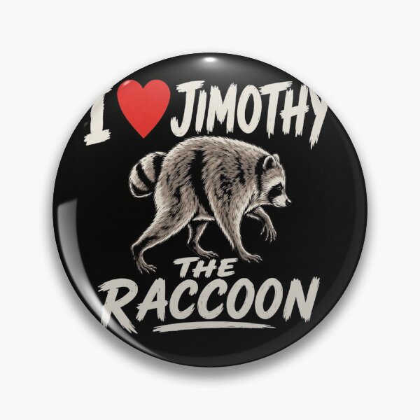Item preview, I Love Jimothy The Raccoon - Funny Trash Panda Heart Meme designed and sold by haitrieuic96.