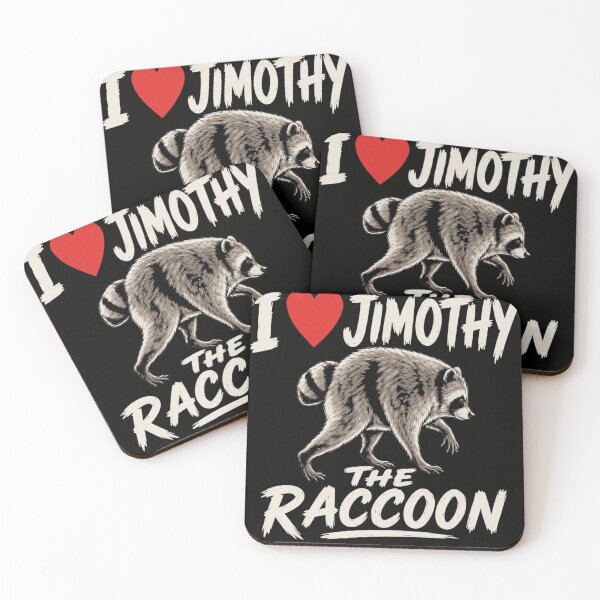 Item preview, I Love Jimothy The Raccoon - Funny Trash Panda Heart Meme designed and sold by haitrieuic96.