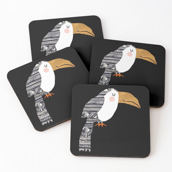 Item preview, Cute Toucan Collage Tropical Bird Pattern Graphic designed and sold by VinylBloom.
