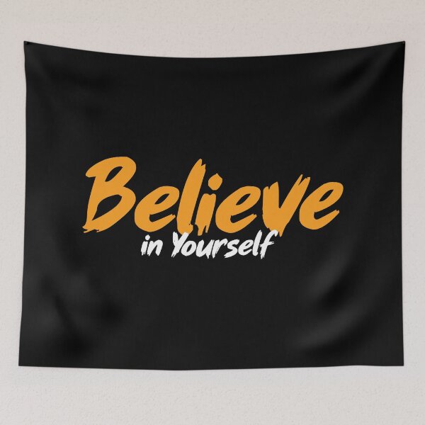Item preview, Believe in Yourself Motivational Inspiration Positive Quote - Humor Minimal - Typography T-Shirt designed and sold by Artimax-Studio.