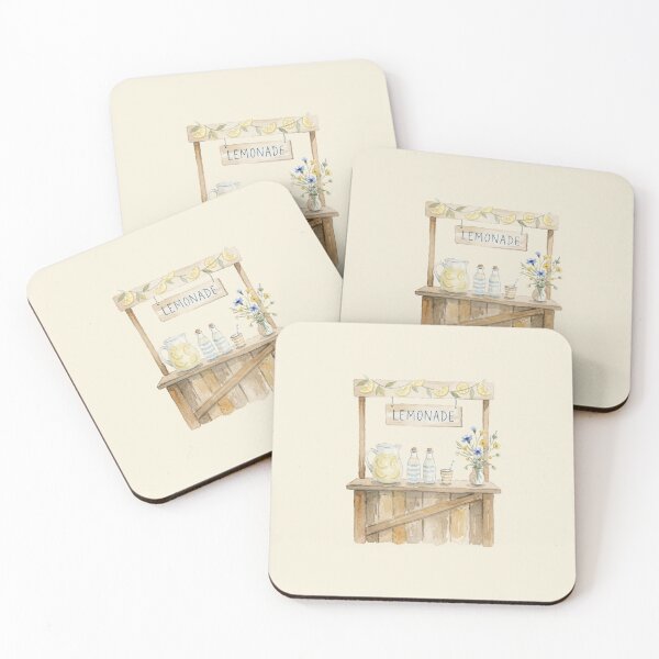 Item preview, Limited Edition "End of Summer" Watercolor Lemonade Stand designed and sold by GrabaHuk.