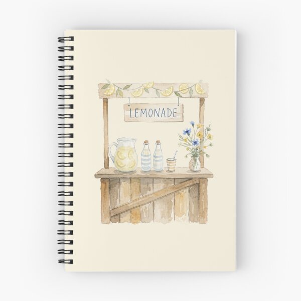 Item preview, Puesto de limonada en acuarela de edición limitada "Fin del verano" designed and sold by GrabaHuk.