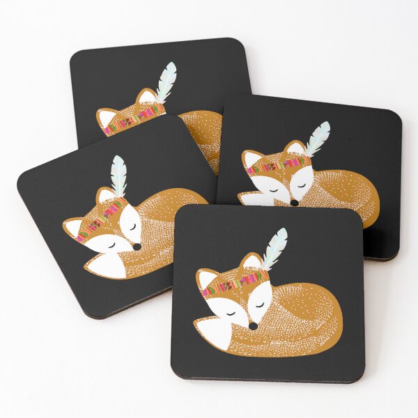 Item preview, Sleeping Fox Cute Cozy Autumn Woodland Animal Art designed and sold by VinylBloom.