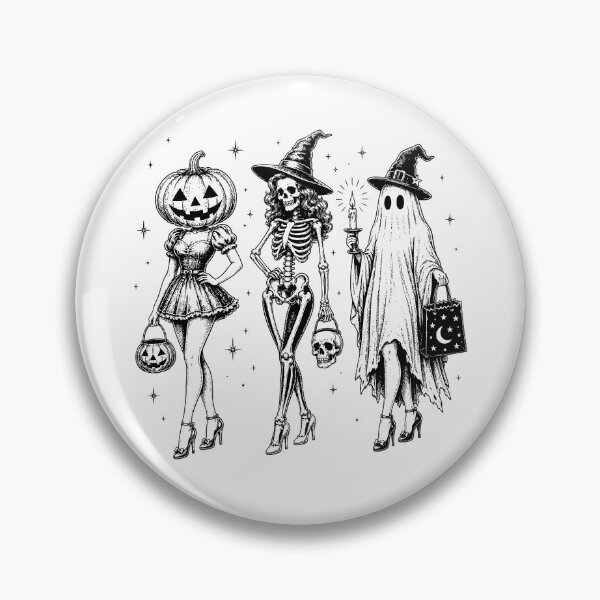 Item preview, Retro Skeleton Ghost Pumpkin designed and sold by yobochart.