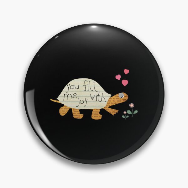 Item preview, You Fill Me With Joy Turtle Cute Floral Reptile Design designed and sold by VinylBloom.