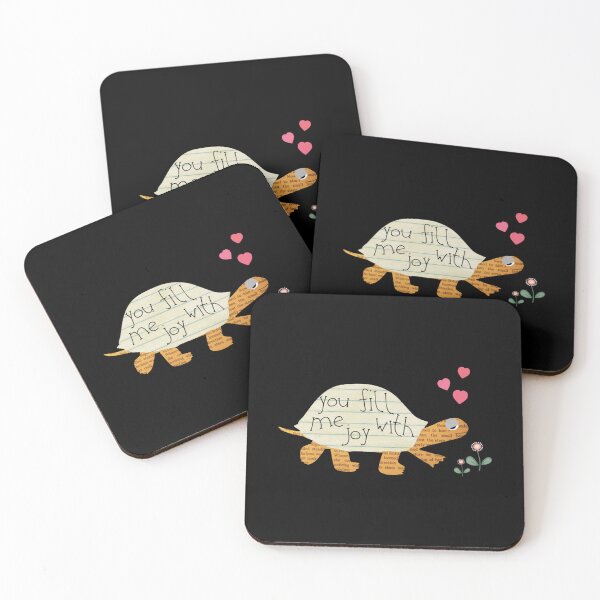 Item preview, You Fill Me With Joy Turtle Cute Floral Reptile Design designed and sold by VinylBloom.