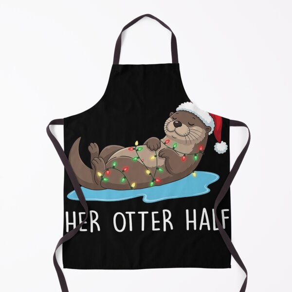 Item preview, Her Otter Half Funny Christmas - Cute Matching Couple Otter designed and sold by haitrieuic96.