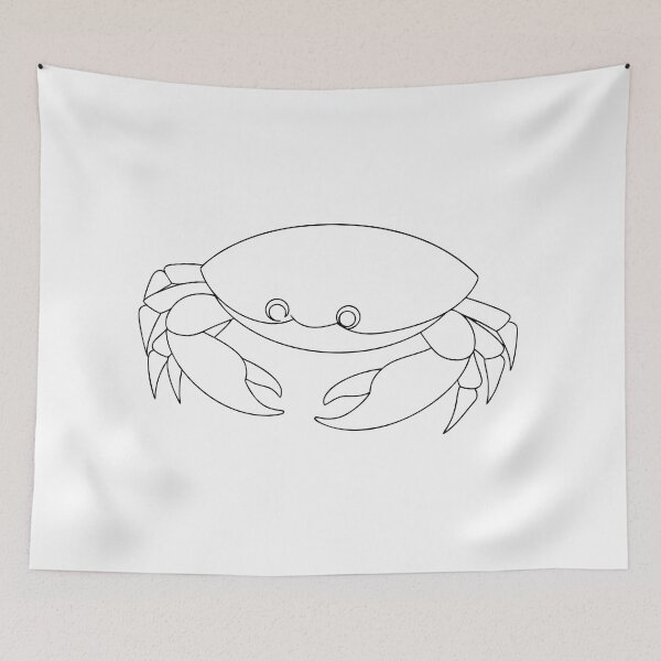 Item preview, Crab Elegant 1 Line Art Gift designed and sold by OneLine Studio.