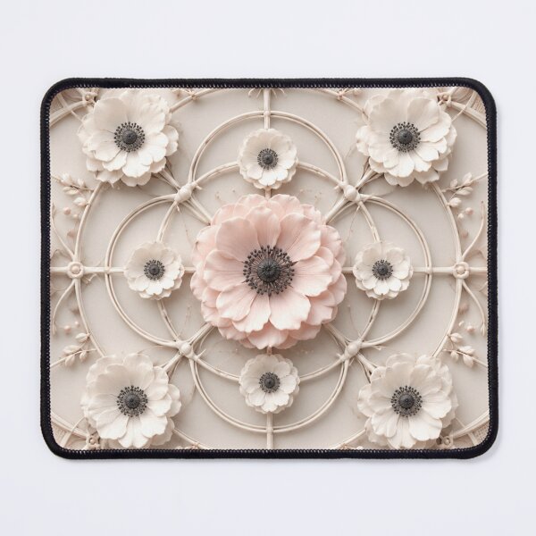 Item preview, Intricate Lace Floral Mesh Pattern designed and sold by IntelliMindDesigns.