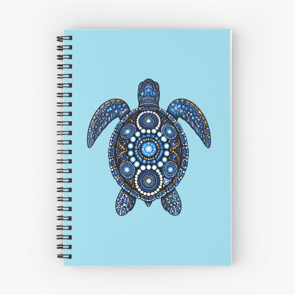 Item preview, Sea Turtle Top View | Ocean Midnight Artwork designed and sold by Zaru Art Studio.