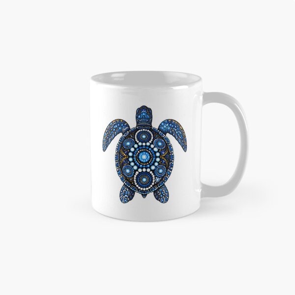 Item preview, Sea Turtle Top View | Ocean Midnight Artwork designed and sold by Zaru Art Studio.