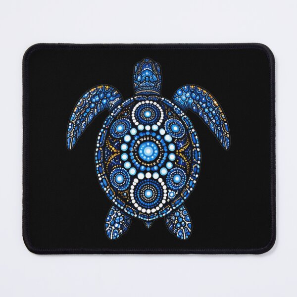 Item preview, Sea Turtle Top View | Ocean Midnight Artwork designed and sold by Zaru Art Studio.
