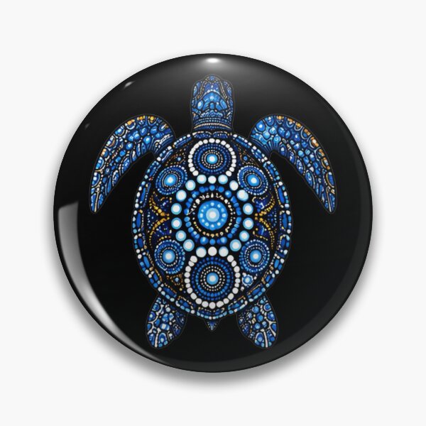 Item preview, Sea Turtle Top View | Ocean Midnight Artwork designed and sold by Zaru Art Studio.