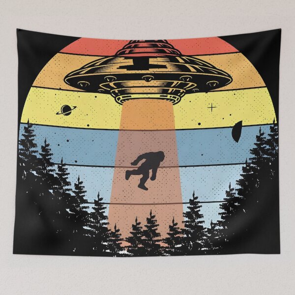 Item preview, Vintage UFO Abduction Poster designed and sold by KlingIssacs.