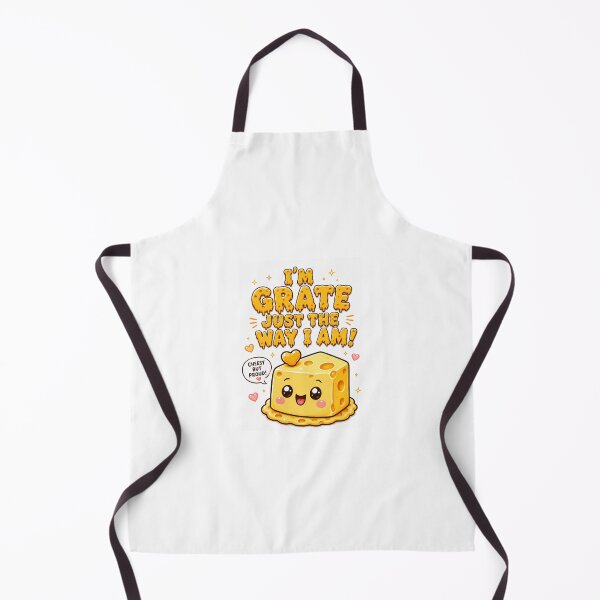 Item preview, I'm Grate Just the Way I Am | Funny Kawaii Cheese Pun designed and sold by Suzaku Studio.