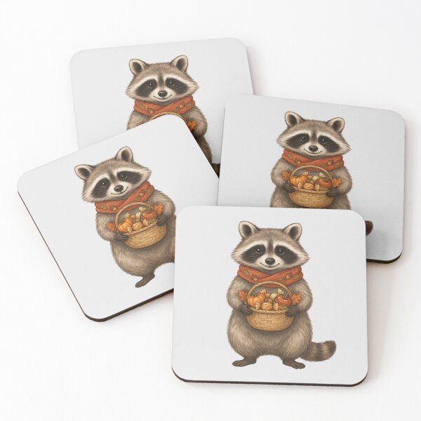 Item preview, woodland raccoon designed and sold by 123ks.