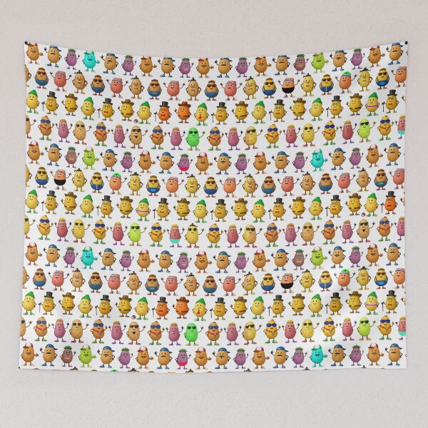 Item preview, Potato Men in multi colour designed and sold by TerenceLacey.