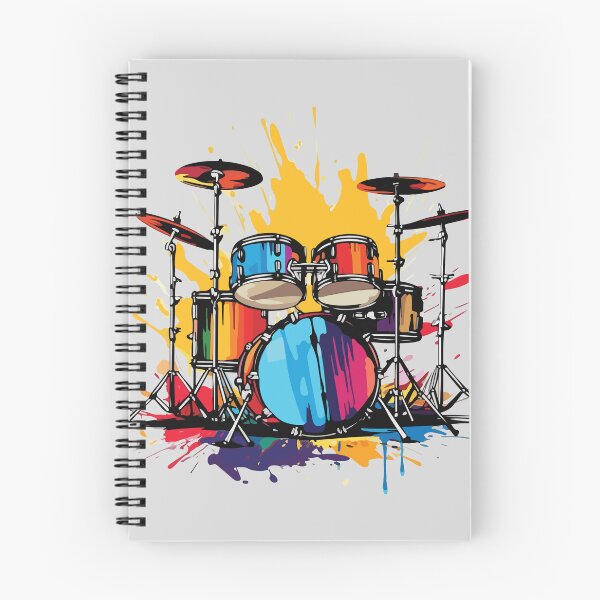 Item preview, Drummer Paint Drip Splash Drums Kit Music designed and sold by BrownHorse90s.