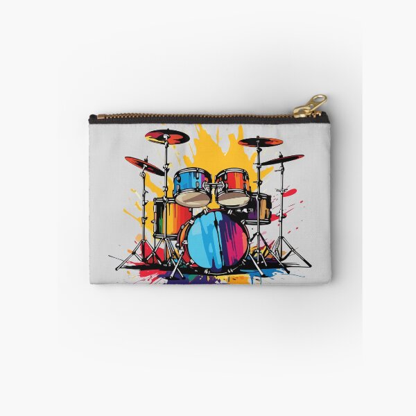 Item preview, Drummer Paint Drip Splash Drums Kit Music designed and sold by BrownHorse90s.