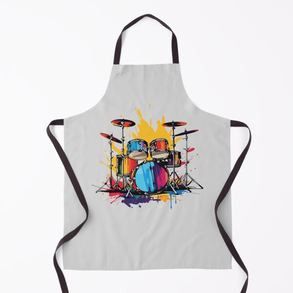 Item preview, Drummer Paint Drip Splash Drums Kit Music designed and sold by BrownHorse90s.