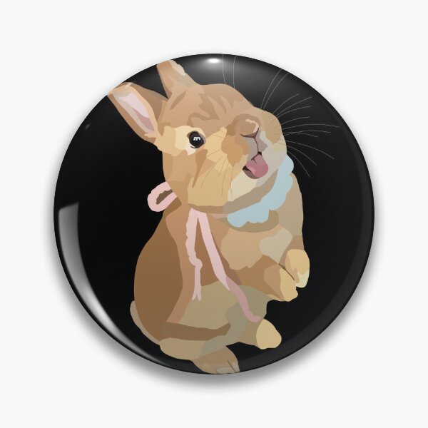 Item preview, Cute Beige Bunny with Pastel Ribbon designed and sold by Just-Arts-4U.