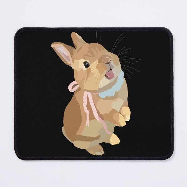 Item preview, Cute Beige Bunny with Pastel Ribbon designed and sold by Just-Arts-4U.